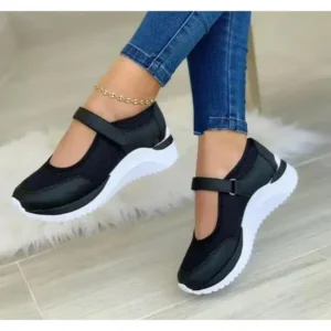 Jojofab Casual Velcro Platform Plus Size Mesh Sneakers