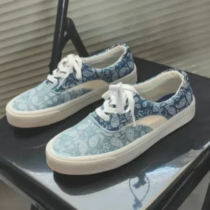 Jojofab Vintage Breathable Printed Canvas Shoes