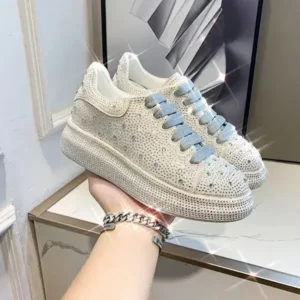 Jojofab Casual Rhinestone Platform Sneakers