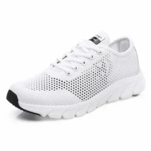 Jojofab Women Fashion Sports Lace Up Hollow Design Mesh Breathable Sneakers