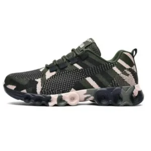 Jojofab Couple Casual Camouflage Pattern Lace Up Design Breathable Sneakers