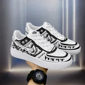 Jojofab Men Fashion Graffiti Breathable Sneakers