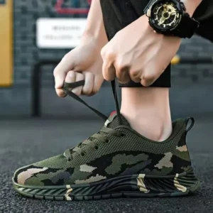 Jojofab Men'S Casual Mesh Breathable Camouflage Sneakers