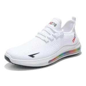 Jojofab Men'S Casual Rainbow Bottom Air Cushion Running Sneakers