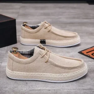 Jojofab Men'S Fashion Breathable Stripe Canvas Shoes