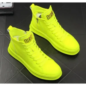 Jojofab Men'S Fashion Bright Color High-Top Sneakers