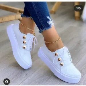 Jojofab Women Plus Size Casual Platform Sneakers