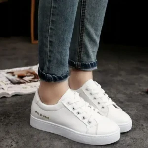 Jojofab Summer Women Fashion Casual Solid Color Thick-Soled Canvas Sneakers