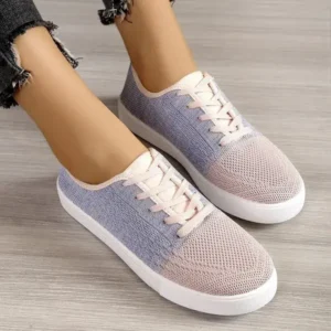 Jojofab Summer Women Fashion Casual Fly-Woven Mesh Breathable Sneakers