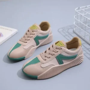 Jojofab Women Fashion Color Block Breathable Sneakers